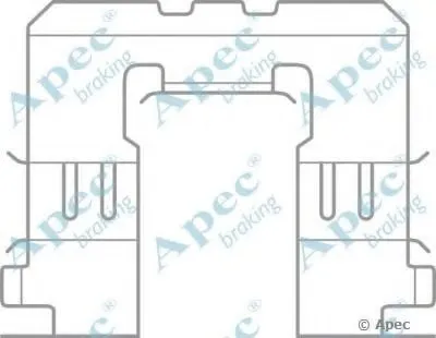 Комплектующие, тормозные колодки APEC braking купить
