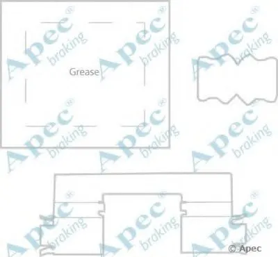 Комплектующие, тормозные колодки APEC braking купить