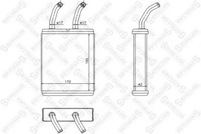 Теплообменник, отопление салона STELLOX купить