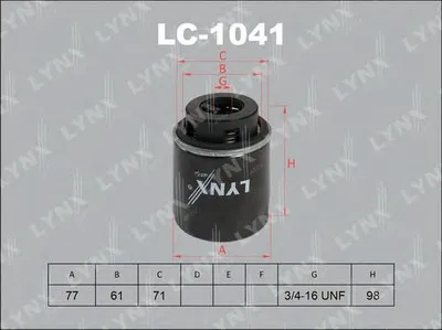 Масляный фильтр LYNXauto купить