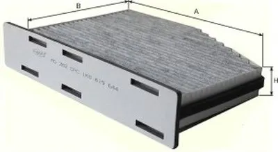 Фильтр, воздух во внутренном пространстве Cabin filter (Charcoal) for VAG GOODWILL купить