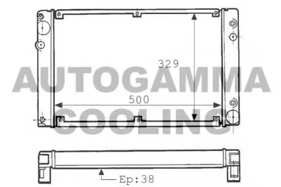 Радиатор, охлаждение двигателя AUTOGAMMA купить