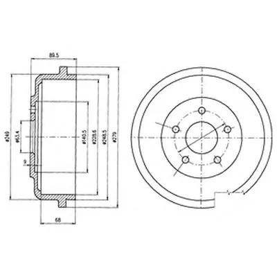 Тормозной барабан DELPHI купить