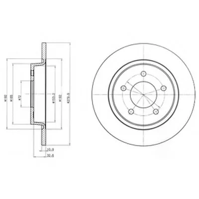Тормозной диск DELPHI купить