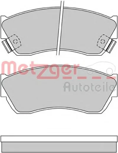 Комплект тормозных колодок, дисковый тормоз METZGER купить