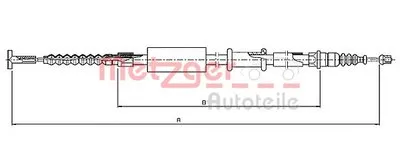 Трос, стояночная тормозная система COFLE METZGER купить