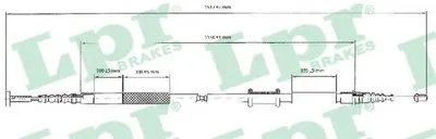 Трос, стояночная тормозная система LPR купить