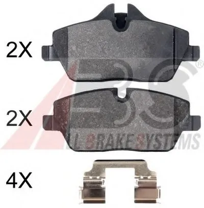 Комплект тормозных колодок, дисковый тормоз A.B.S. купить