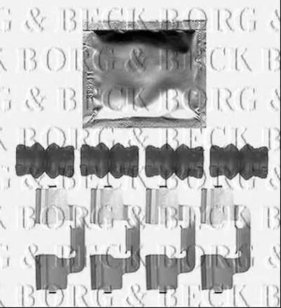 Комплектующие, колодки дискового тормоза BORG & BECK купить