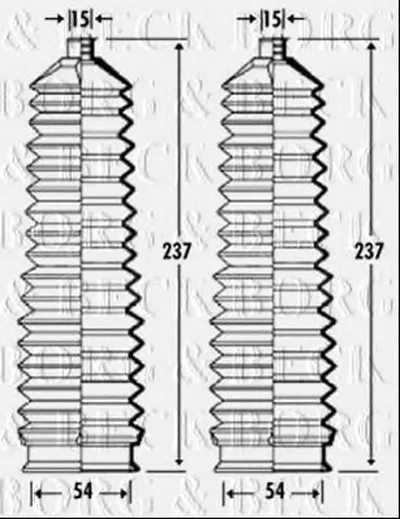 Пыльник, рулевое управление BORG & BECK купить