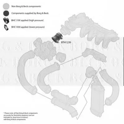 Трубка нагнетаемого воздуха BORG & BECK купить