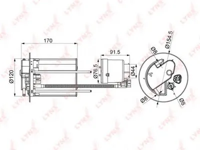 Топливный фильтр LYNXauto купить