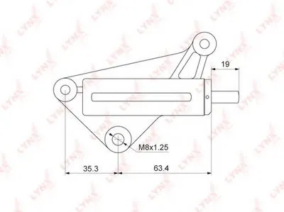 Успокоитель, зубчатый ремень LYNXauto купить