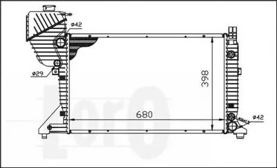 Радиатор, охлаждение двигателя LORO купить