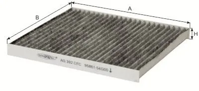 Фильтр, воздух во внутренном пространстве Cabin Filter (Charcoal) for SUZUKI LIANA GOODWILL купить