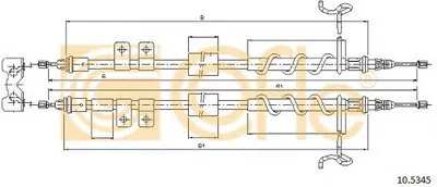 Трос, стояночная тормозная система COFLE купить
