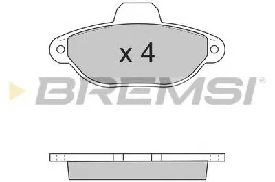 Комплект тормозных колодок, дисковый тормоз BREMSI купить