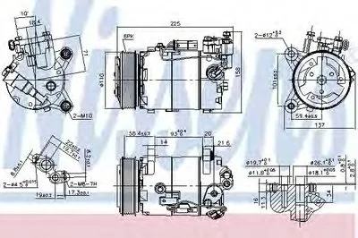 Компрессор, кондиционер NISSENS купить