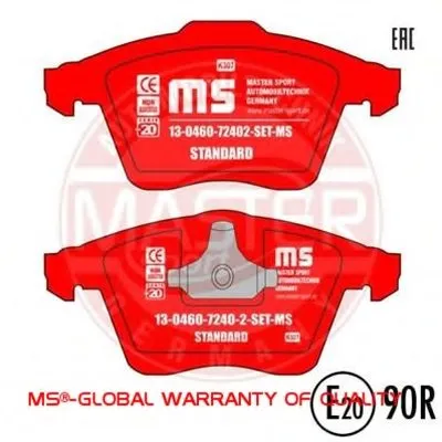 Комплект тормозных колодок, дисковый тормоз MASTER-SPORT купить
