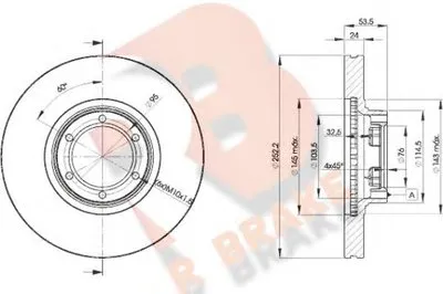 Тормозной диск R BRAKE купить