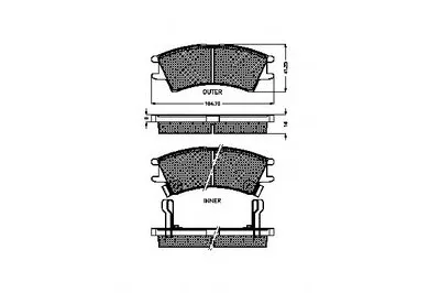 Комплект тормозных колодок, дисковый тормоз SPIDAN купить