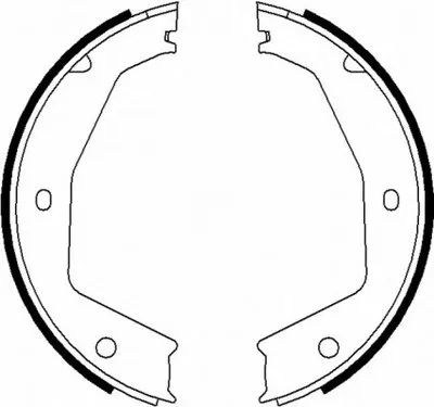 Комплект тормозных колодок, стояночная тормозная система HELLA купить