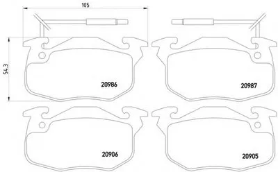 Комплект тормозных колодок, дисковый тормоз HELLA купить