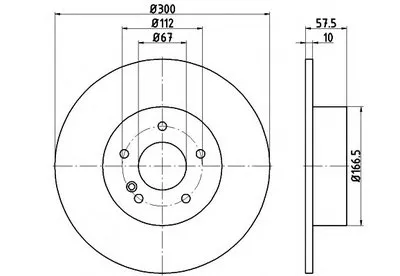 Тормозной диск PRO HELLA купить