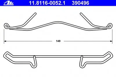 Пружина, тормозной суппорт ATE купить