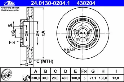 Тормозной диск ATE купить