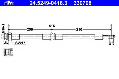 Тормозной шланг ATE купить
