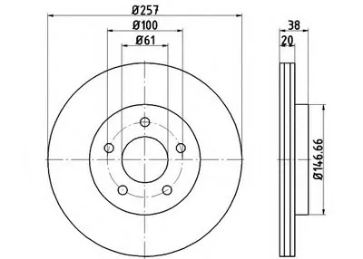 Тормозной диск MINTEX купить