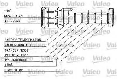 Выключатель на колонке рулевого управления VALEO купить