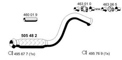 Труба выхлопного газа ERNST купить