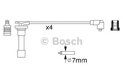 Комплект проводов зажигания BOSCH купить