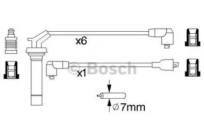 Комплект проводов зажигания BOSCH купить