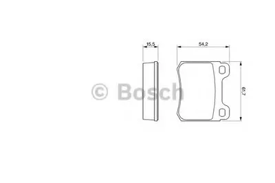 Комплект тормозных колодок, дисковый тормоз BOSCH купить