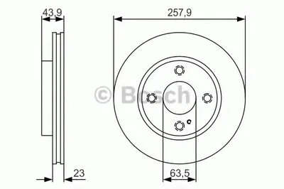 Тормозной диск BOSCH купить