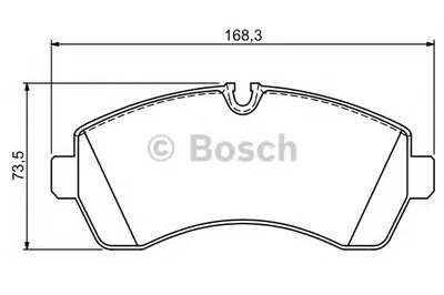 Комплект тормозных колодок, дисковый тормоз BOSCH купить