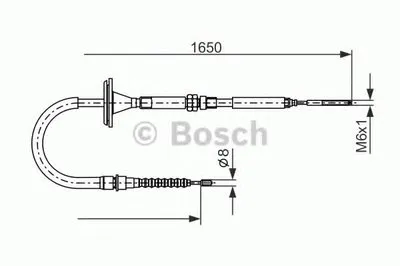 Трос, стояночная тормозная система BOSCH купить