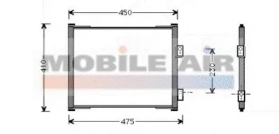 Конденсатор, кондиционер VAN WEZEL купить