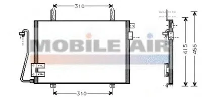 Конденсатор, кондиционер VAN WEZEL купить