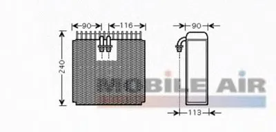 Испаритель, кондиционер VAN WEZEL купить