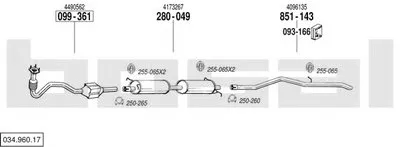 Система выпуска ОГ BOSAL купить