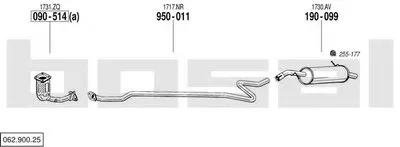 Система выпуска ОГ BOSAL купить