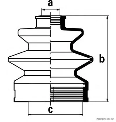 Комплект пылника, приводной вал HERTH+BUSS JAKOPARTS купить