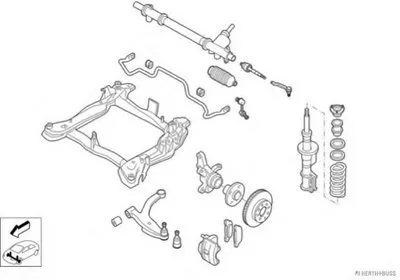 Рулевое управление; Подвеска колеса HERTH+BUSS JAKOPARTS купить