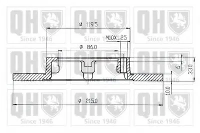 Тормозной диск QUINTON HAZELL купить