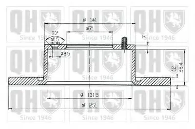 Тормозной диск QUINTON HAZELL купить