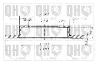 Тормозной диск QUINTON HAZELL купить